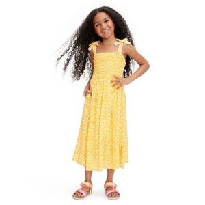 Diane Von Furstenberg x Target kids Yellow and White Kids maxi dress- size Large